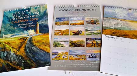 copies of the calendar with different pages shown